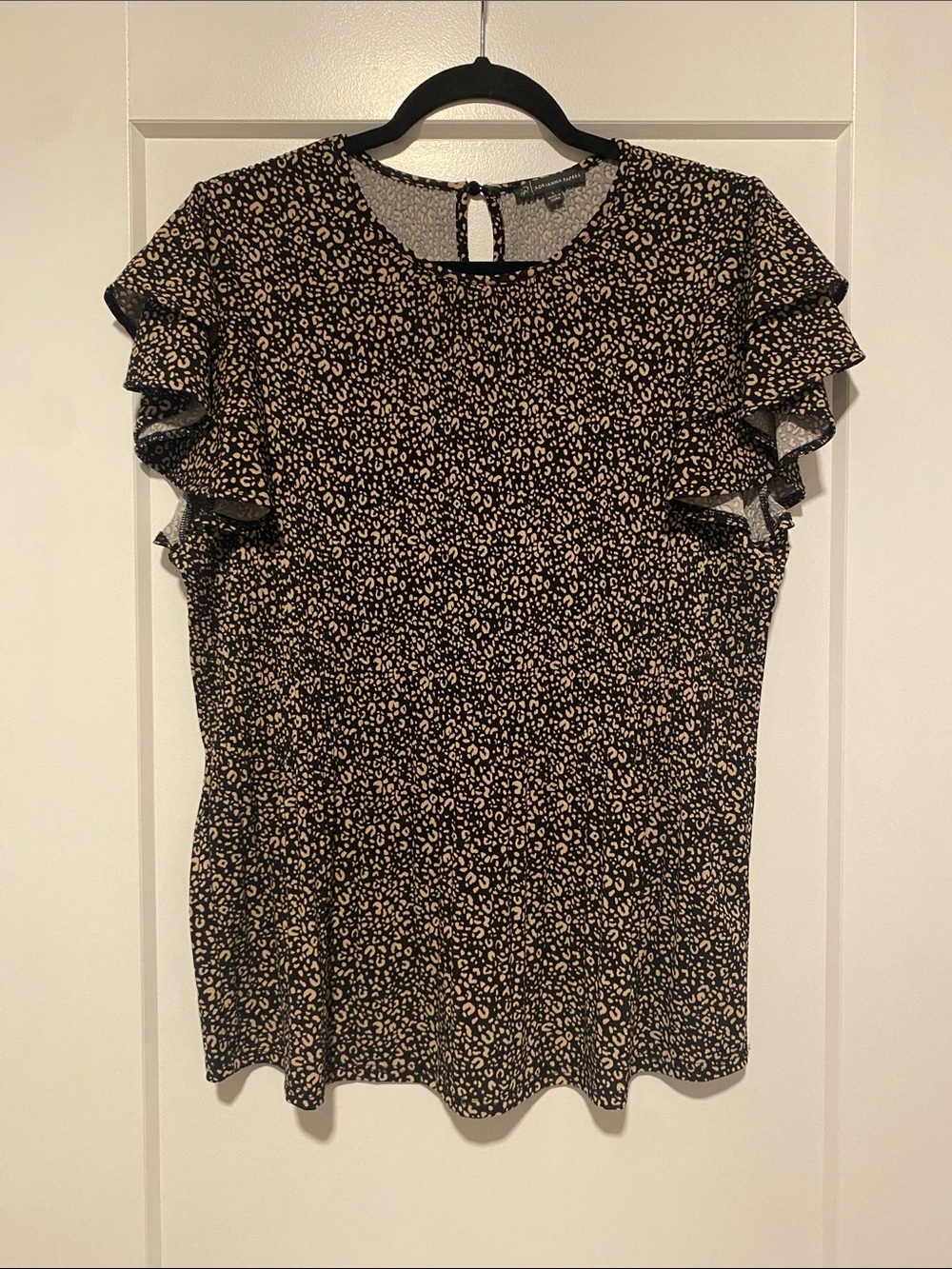 Adrianna Papell Ruffle Sleeve Blouse